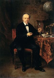 Portrait of Hermann Ludwig Ferdinand von Helmholtz (1821-1894), 1881. Creator: Knaus, Ludwig (1829-1910)