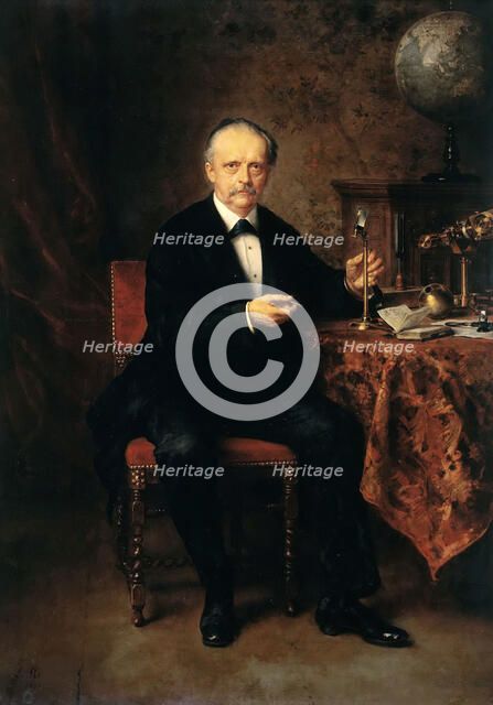 Portrait of Hermann Ludwig Ferdinand von Helmholtz (1821-1894), 1881. Creator: Knaus, Ludwig (1829-1910).