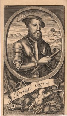 Portrait of Hernán Cortés (1485-1547), 1741. Creator: Anonymous