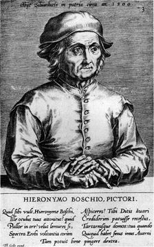 Portrait of Hieronymus Bosch, 1570s. Creator: Cort, Cornelis (1533-1578)