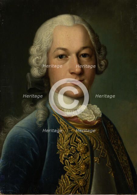 Portrait of Hieronymus Georg von Holzhausen (1726-1755), c1745-1755.  Creator: German (Hessian?) Master around 1750.