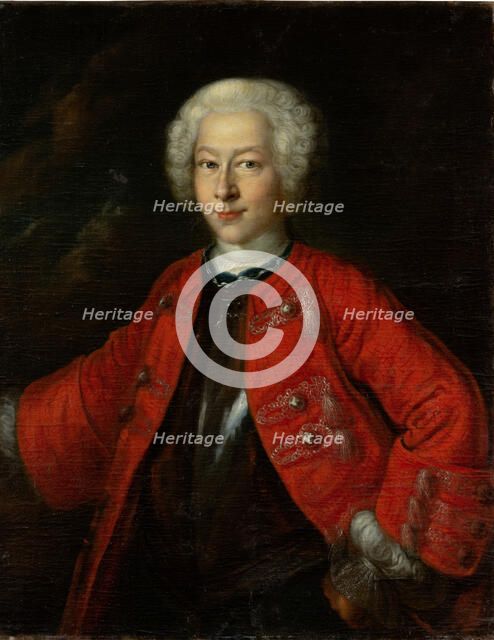 Portrait of Hieronymus Georg von Holzhausen, 1735-1745. Creator: German Master.