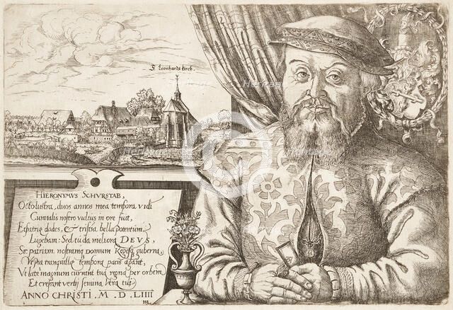Portrait of Hieronymus Schürstab, Mayor of Nuremberg, 1554. Creator: Lautensack, Hans Sebald (1524-1563).