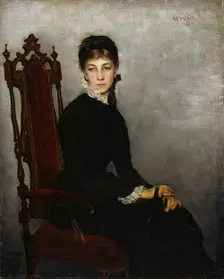 Portrait of Hilda Wiik, 1881. Creator: Maria Wiik