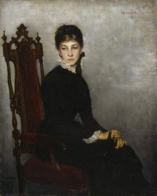 Portrait of Hilda Wiik, 1881. Creator: Maria Wiik