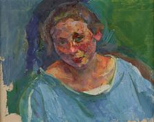 Portrait of Hilde Stuhler-Herzmansky, 1922. Creator: Anton Kolig