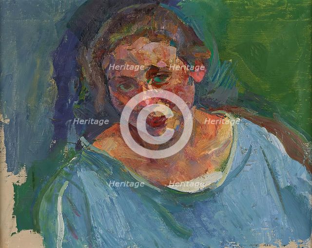 Portrait of Hilde Stuhler-Herzmansky, 1922. Creator: Anton Kolig.