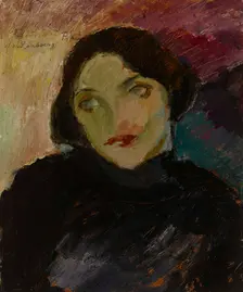 Portrait of Hilja Ramstedt, 1915. Creator: William Lonnberg