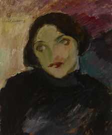 Portrait of Hilja Ramstedt, 1915. Creator: William Lonnberg