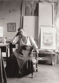 Portrait of Hilma af Klingt (1862-1944), c. 1900. Creator: Anonymous