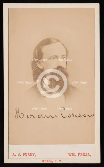 Portrait of Hiram Corson (1828-1911), Circa 1870s. Creator: Purdy & Frear.