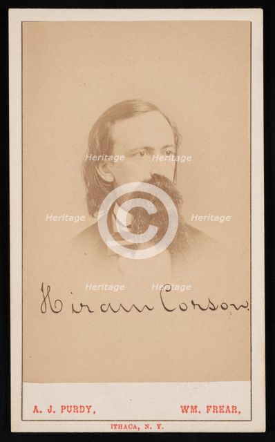 Portrait of Hiram Corson (1828-1911), Circa 1870s. Creator: Purdy & Frear.