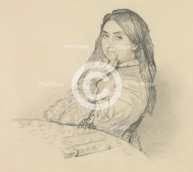 Portrait of his Mother, 1851. Creator: Henri Lehmann (French, 1814-1882).