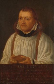 Portrait of Huybert Duyfhuys (c.1515-81), Pastor of the Church of St James, Utrecht, 1630-1670. Creator: Hendrik Martensz. Sorgh