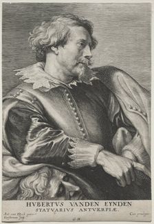 Portrait of Hubert van den Eyden. Creator: Lucas Emil Vorsterman (Flemish, 1595-1675)