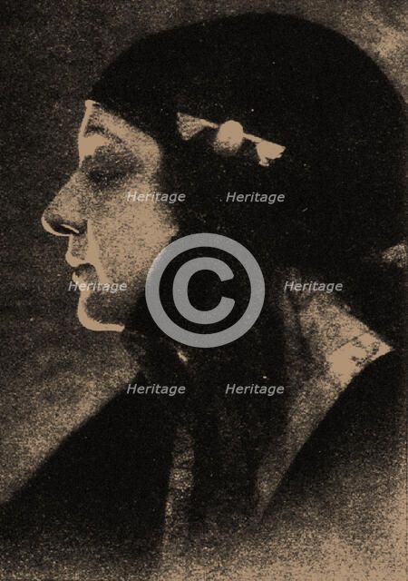 Portrait of Huda Sharawi (1879-1947). Creator: Unknown photographer.