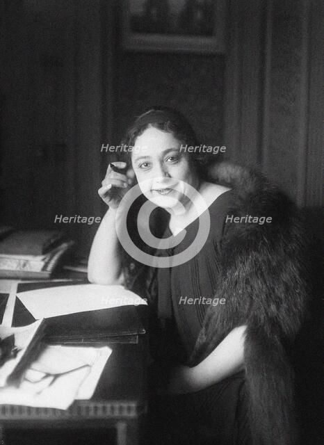 Portrait of Huda Sharawi (1879-1947). Creator: Unknown photographer.