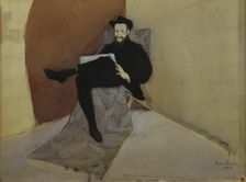 Portrait of Hugo Simberg, 1903. Creator: Antti Faven