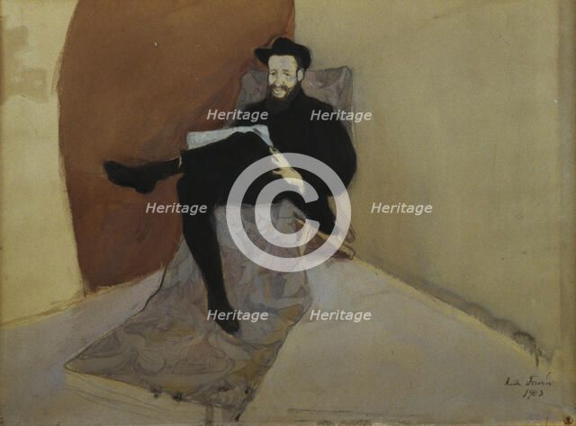 Portrait of Hugo Simberg, 1903. Creator: Antti Faven.