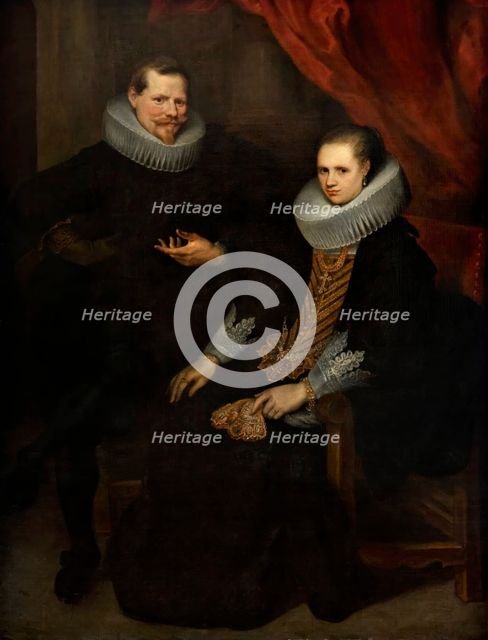 Portrait of Husband and Wife, after 1635. Creator: Cornelis de Vos.