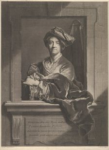 Portrait of Hyacinthe Rigaud, 1721. Creator: Pierre Imbert Drevet