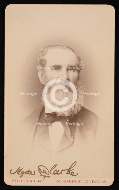 Portrait of Hyde Clarke (1815-1895), Before 1876. Creator: Elliott & Fry.