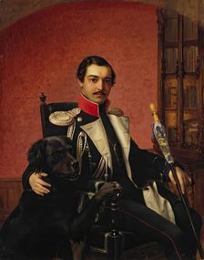 Portrait of I.A. Balashov, 1840. Creator: Vasily Raev