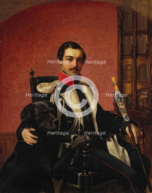 Portrait of I.A. Balashov, 1840. Creator: Vasily Raev.
