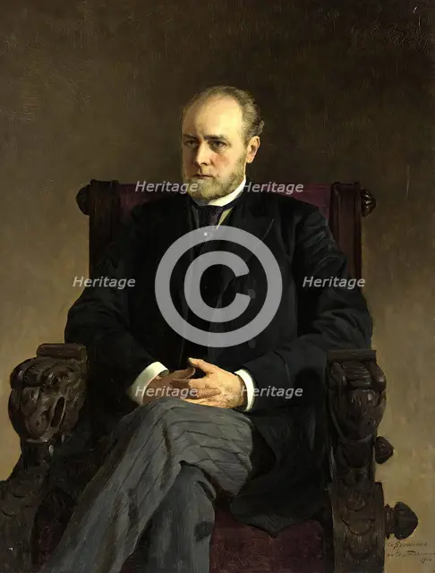 Portrait of I.F. Doss, 1900. Creator: Ilya Savich Galkin.