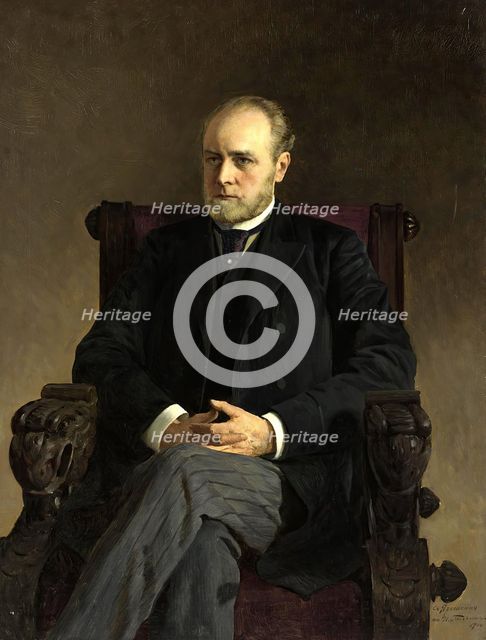 Portrait of I.F. Doss, 1900. Creator: Ilya Savich Galkin.