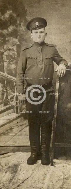 Portrait of I.M. Zonov, 1914. Creator: Unknown.