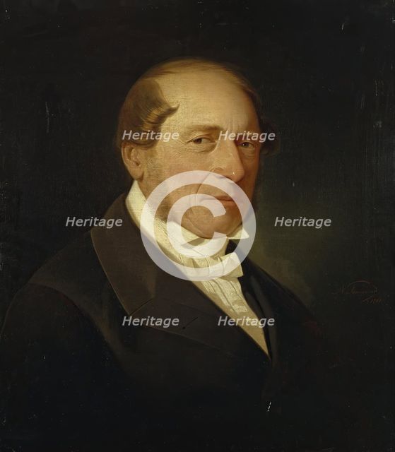 Portrait of I.S. Ebert, 1861. Creator: Nicolas Aleksandrovich Sauerweid.