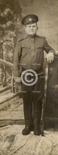 Portrait of I.M. Zonov, 1914. Creator: Unknown.