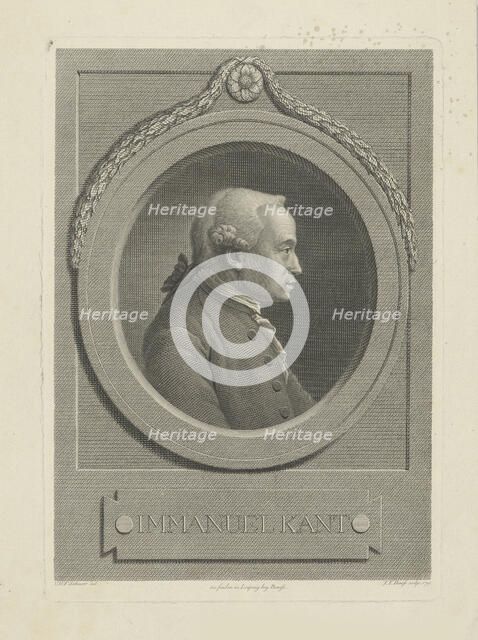 Portrait of Immanuel Kant (1724-1804), 1791. Creator: Bause, Johann Friedrich (1738-1814).