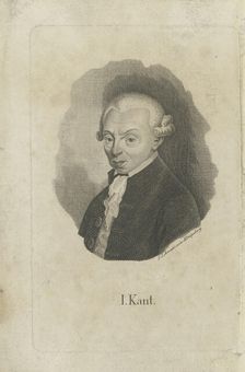 Portrait of Immanuel Kant (1724-1804), ca 1820. Creator: Lehmann, F. L. (?-1848)