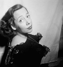 Portrait of Imogene Coca, Café Society (Downtown)(?), New York, N.Y., ca. June 1947. Creator: William Paul Gottlieb