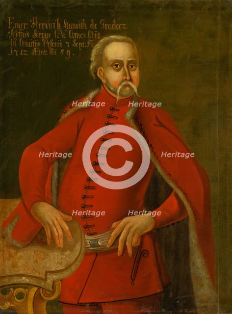 Portrait of Imrich Horváth-Stancic, before 1712. Creator: Unknown.