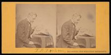 Portrait of Increase Allen Lapham (1811-1875) - Examining the Wisconsin Meteorite, Circa 1868. Creator: Hugo Broich