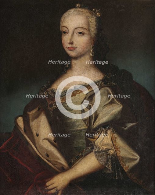Portrait of Infanta Barbara of Portugal (1711-1758), First third of 18th century. Creator: Anonymous.