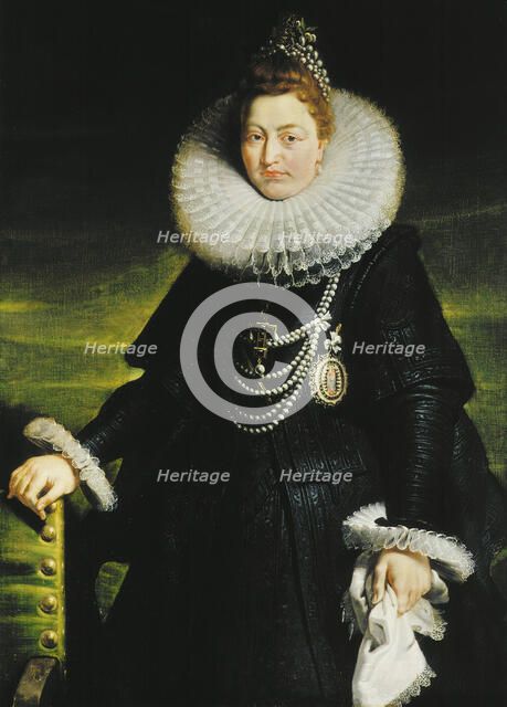 Portrait of Infanta Isabella Clara Eugenia of Spain (1566-1633), 1616. Creator: Rubens, Pieter Paul (1577-1640).