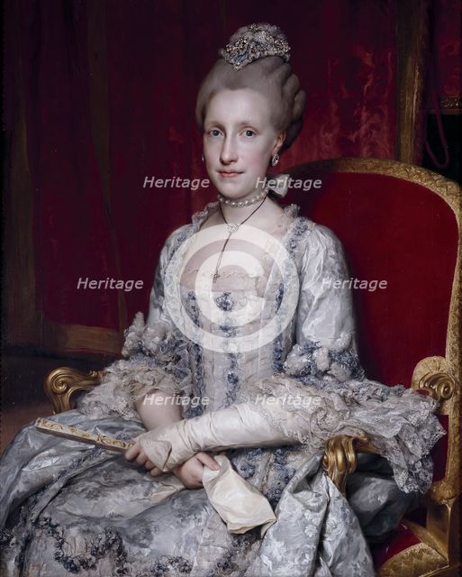 Portrait of Infanta Maria Luisa of Spain (1745-1792), Holy Roman Empress, 1770. Artist: Mengs, Anton Raphael (1728-1779)