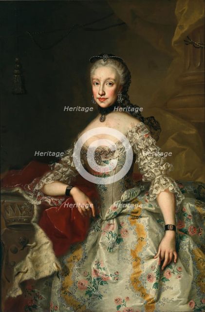 Portrait of Infanta Maria Luisa of Spain (1745-1792), Holy Roman Empress. Creator: Steiner, Johann Nepomuk (1725-1793).
