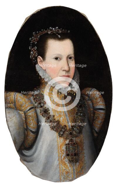 Portrait of Infanta Maria of Portugal, Hereditary Princess of Parma (1538-1577), ca. 1600. Creator: Anonymous.