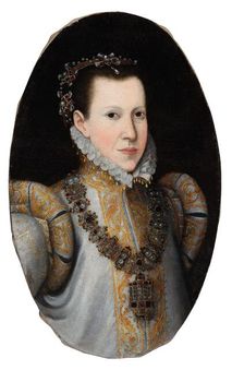 Portrait of Infanta Maria of Portugal, Hereditary Princess of Parma (1538-1577), ca. 1600. Creator: Anonymous