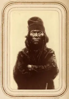Portrait of Inga Amundsdotter, 76, Sjokksjokk, 1868. Creator: Lotten von Duben