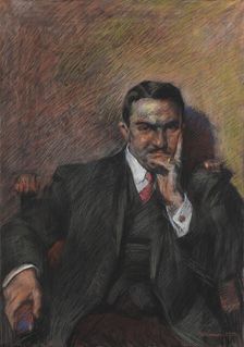 Portrait of Innocenzo Massimino, 1908. Creator: Boccioni; Umberto (1882-1916)