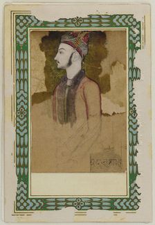 Portrait of Ibrahim Adil Shah II, of Bijapur (d.1626) (?), ca. 1640. Creator: Unknown