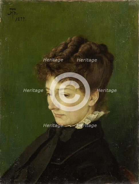 Portrait of Ida Müller, née Scholderer, 1877. Creator: Hans Thoma.