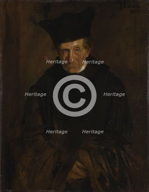 Portrait of Ignaz von Döllinger (1799-1890) , 1883. Creator: Lenbach, Franz, von (1836-1904).