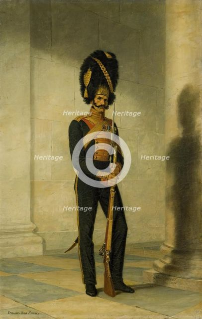 Portrait of Ilya Yamnik (1781-after 1833), 1828. Creator: George Dawe.